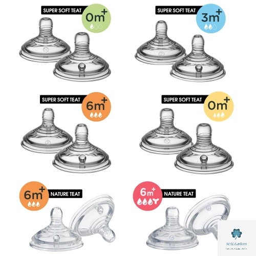 Original Tommee Tippee Baby Teat Nipple Slow Medium Fast Variable Thick