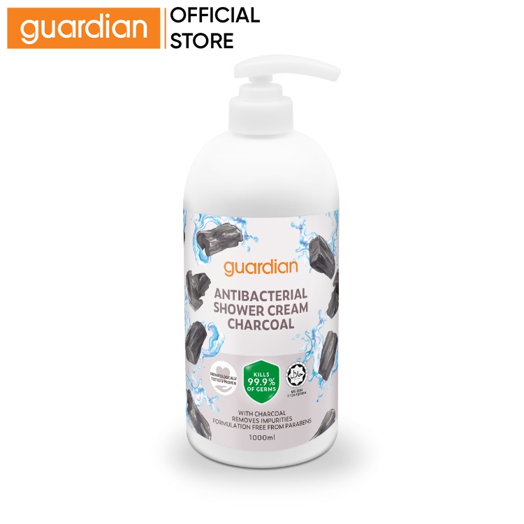 Guardian Antibacterial Body Wash Charcoal 1000ml Shopee Malaysia
