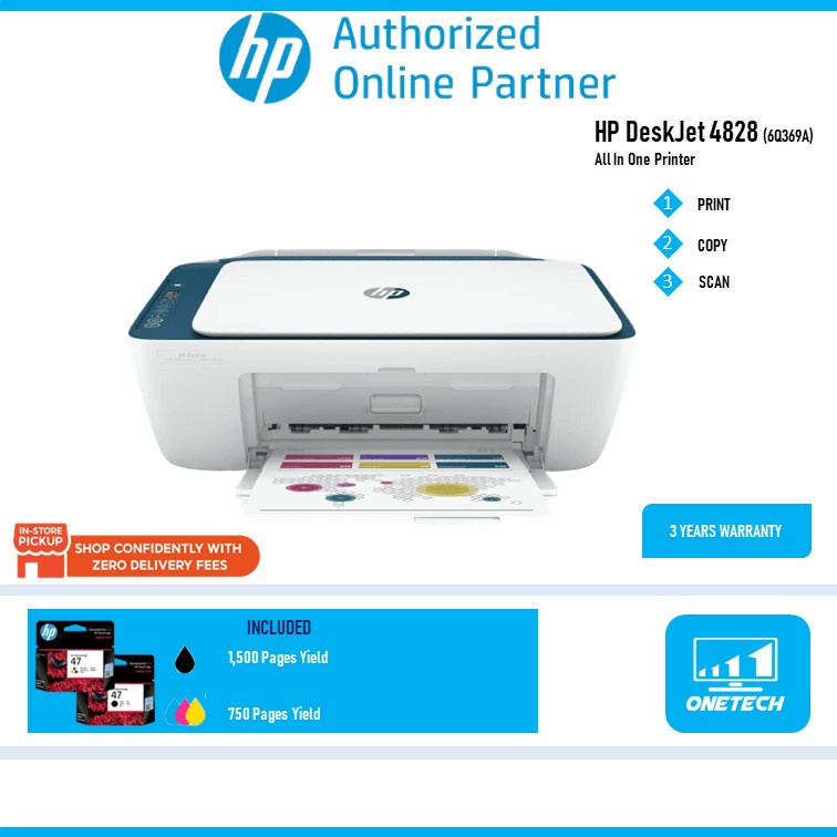 Hp Deskjet Ink Advantage Ultra 4828 All In One Printer 6q369a Printscancopywireless 6060