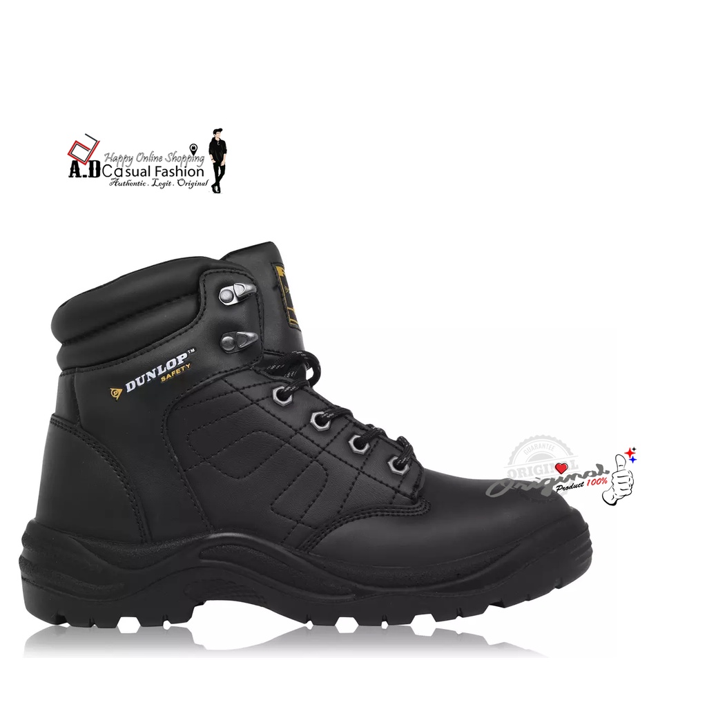 Dunlop Dakota Mens Steel Toe Cap Safety Boots Shopee Malaysia