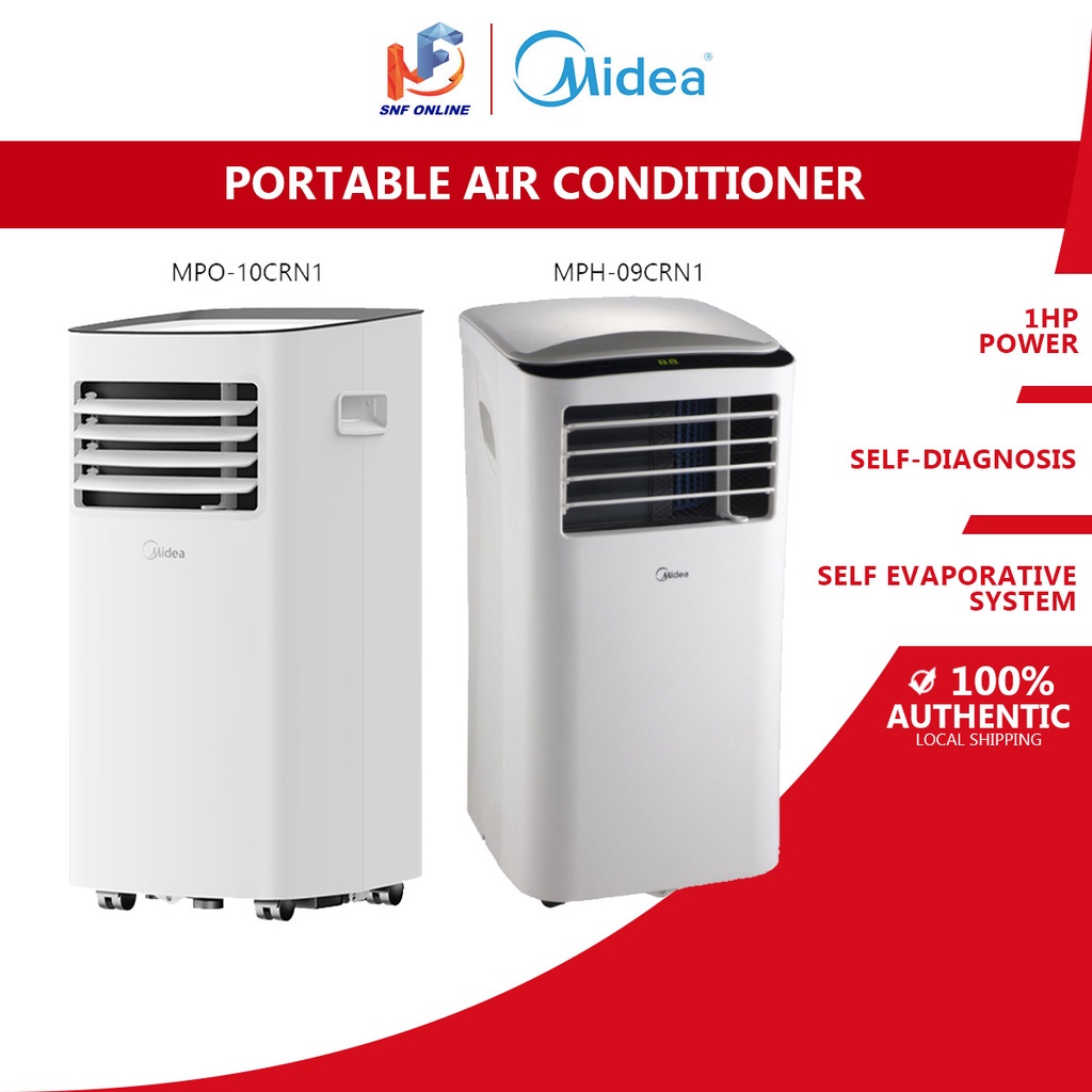 Midea Portable Air Conditioner (1 HP) MPH09CRN1 MPO10CRN1 Shopee
