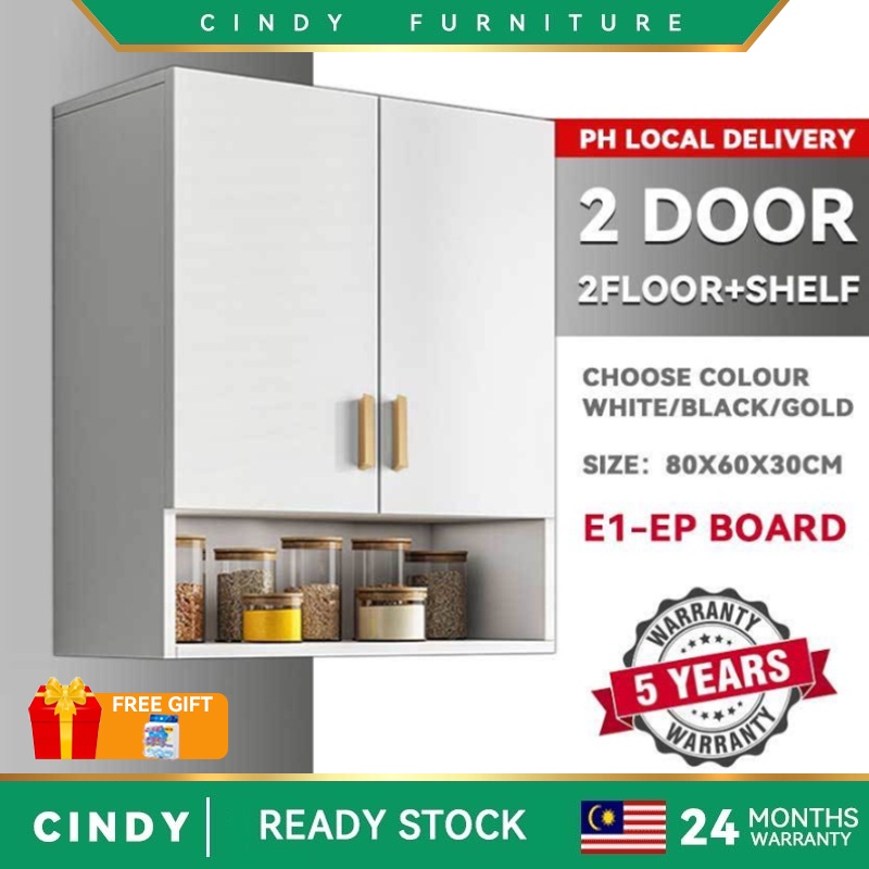 Kitchen Wall Hanging Wooden Kitchen Family Storage Organizer Cupboard