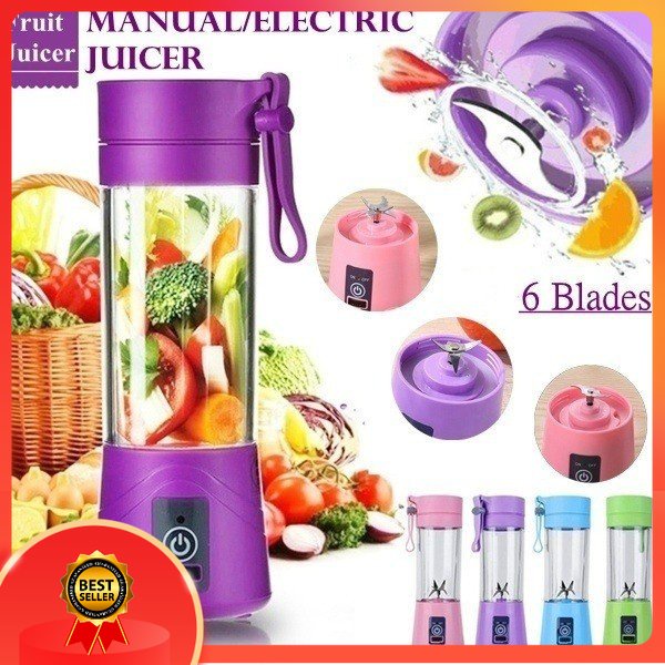 🎁KL STORE✨  Premium Mini Fruit Juice Blender/USB Rechargeable Portable Juice Bl