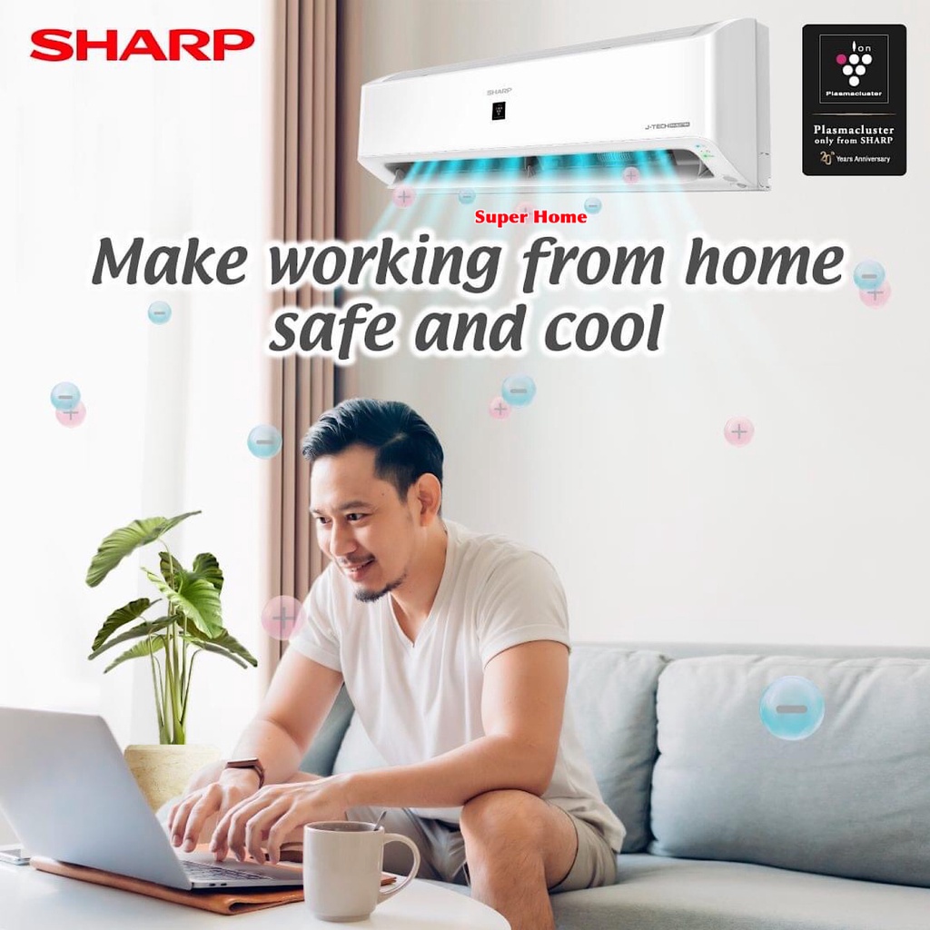 Sharp Inverter Aircond J Tech Inverter Plasmacluster Aircond 10hp 25hp Sharp R32 Inverter 3863