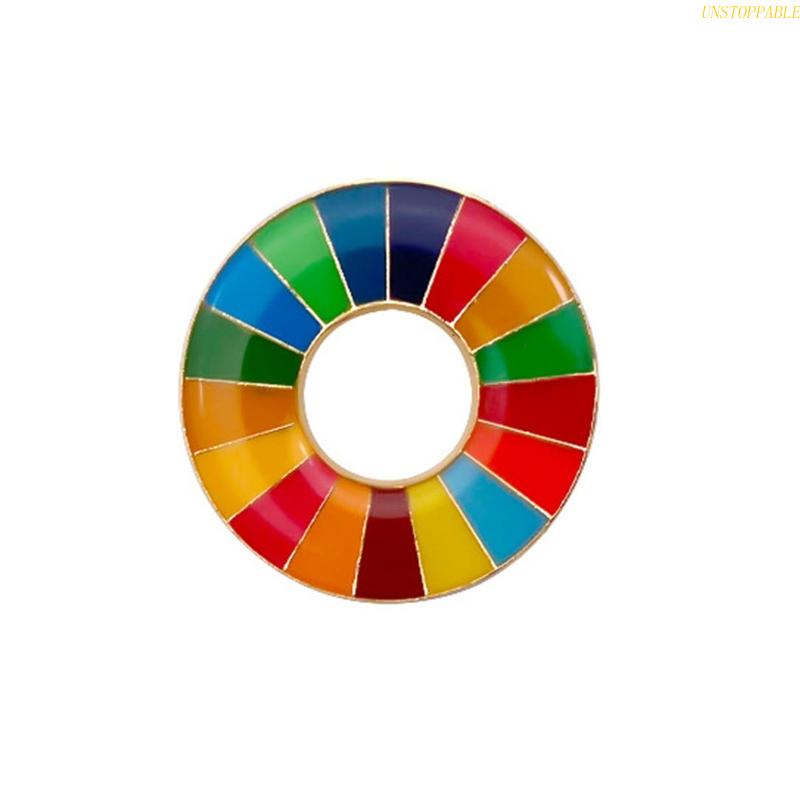 blg Sustainable Development Goals (SDG) Badge Rainbow Badge Party Gift Unisex