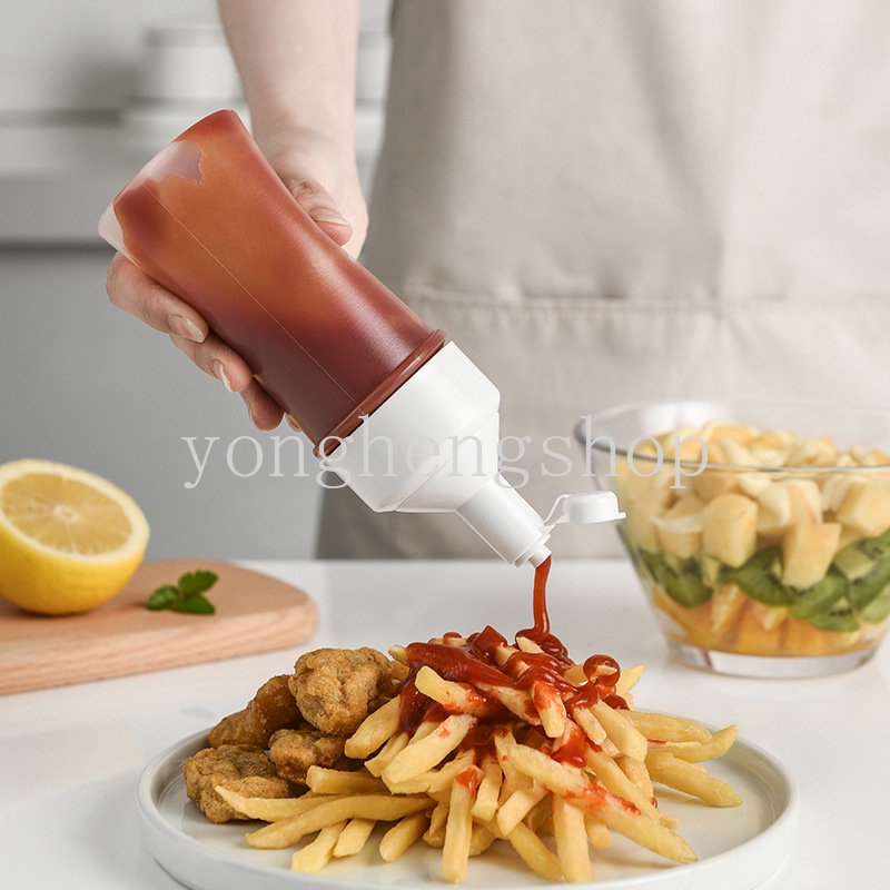250ml Squeeze Oil Can Sauce Bottle Squeeze Bottle Gravy Boat Mustard