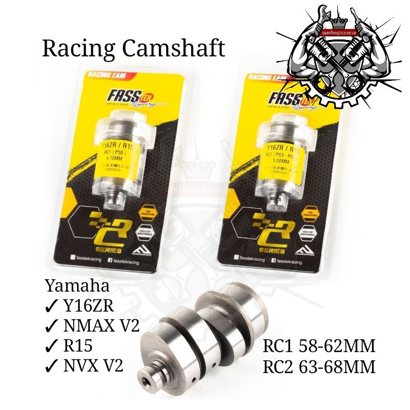 Fasstek Racing Camshaft VVA Yamaha Y16ZR R15 NMax V2 NVX V2 | Shopee ...