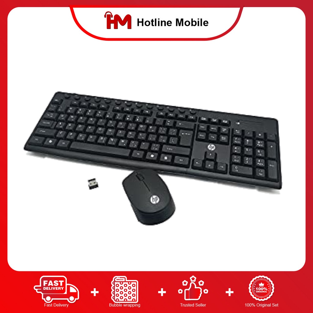 HP CS700 Wireless Keyboard & Mouse Combo Set (OEM) Shopee Malaysia