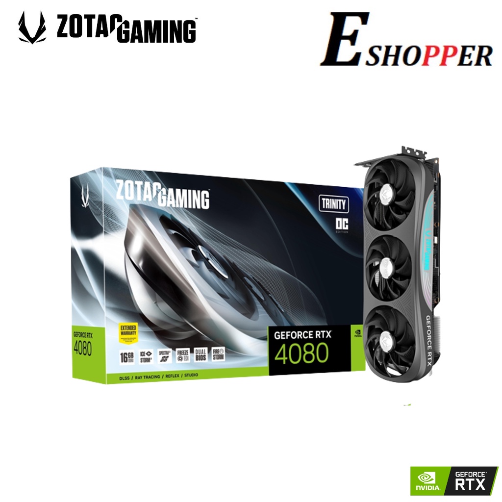 ZOTAC GAMING GEFORCE RTX4080 TRINITY OC 16GB GDDR6X (ZT-D40810J-10P ...