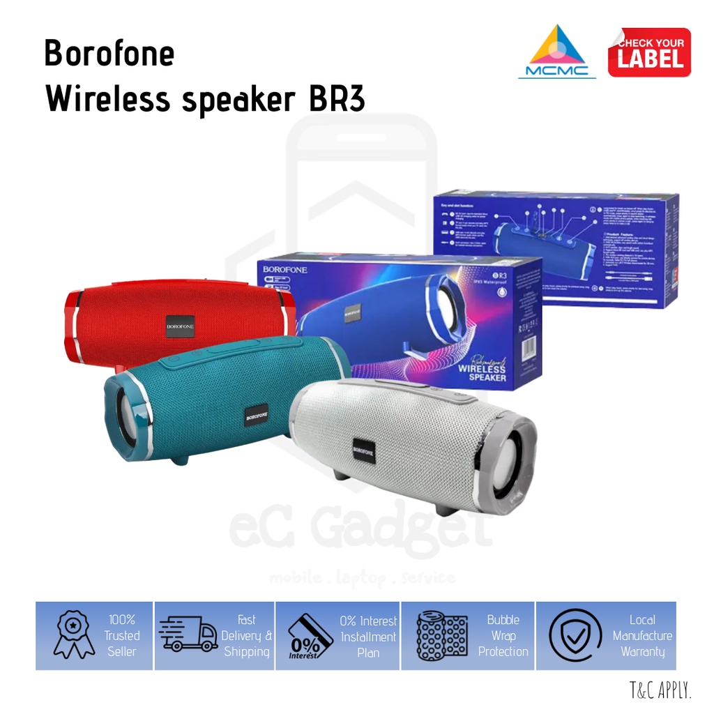 BOROFONE Wireless speaker BR3 [Random Colour] | Shopee Malaysia