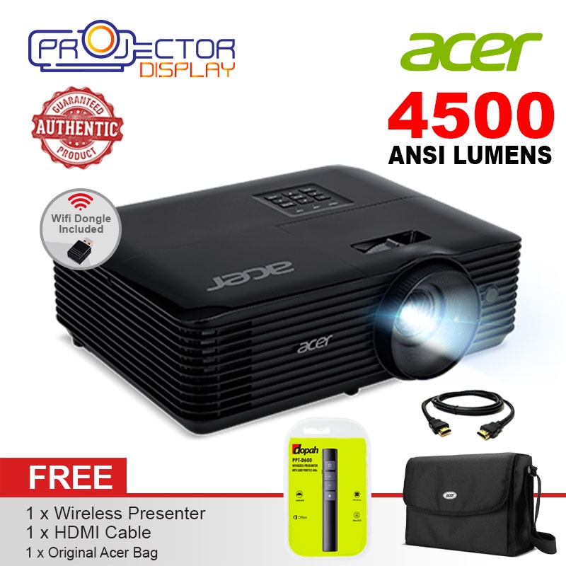 【SALE／71%OFF】 Acer エイサー X1228i DLPプロジェクター XGA 1024×768 4500 ANSI lm HDMI  1.4a 3D対応 2.8kg 2年間保証