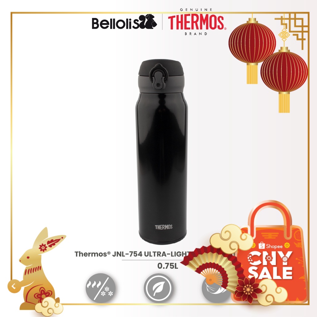 Authentic Thermos Vacuum Stainless Steel 750ml Ultra Light Insulated Flask For Home And Office Jnl 754 Jnl 753 Series Shopee Malaysia