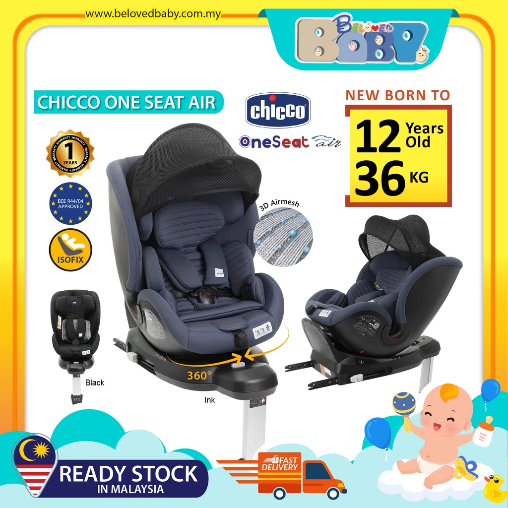 Chicco One Seat Air 360 Spin Isofix Convertible Baby Car Seat Shopee