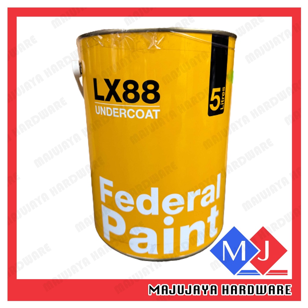 FEDERAL Paint Gloss Paint LX88 Cat Minyak Kayu & Besi Cat Minyak Kilat Federal Paint Undercoat 5