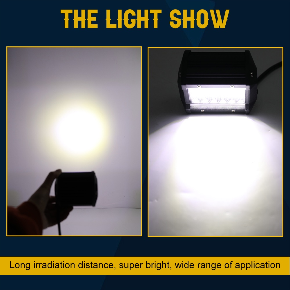 Quality Premium KATEWAY 12V FOG LAMP 24 LED SQUARE DESIGN HEADLIGHT MOTORCYCLE 1PC - Image 3