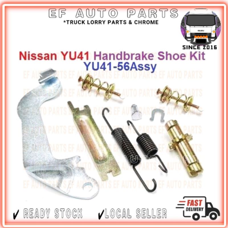 NISSAN UD YU41 HAND BRAKE SHOE KIT 3TON LORRY LORI BREK SPRING EF AUTO PARTS
