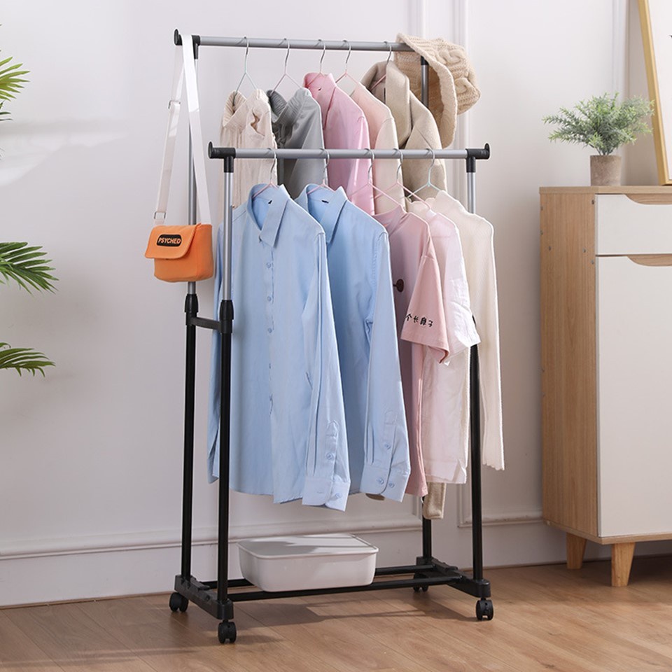 [LOCAL READY STOCKS] Stainless Steel Open Cloth Rack Standing Drying ...