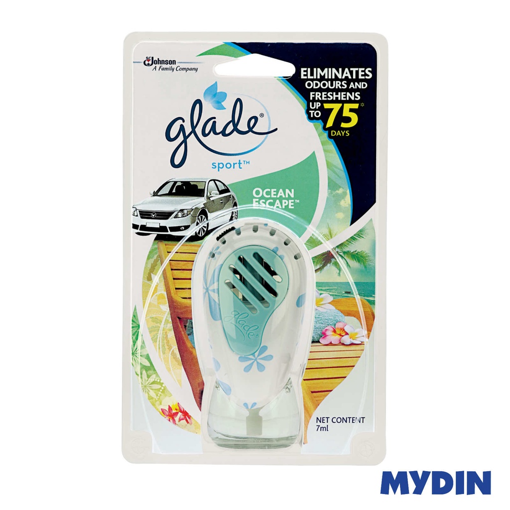 Glade Sport Car Air fragrances Starter Kit (7ml) 8 Variants Shopee