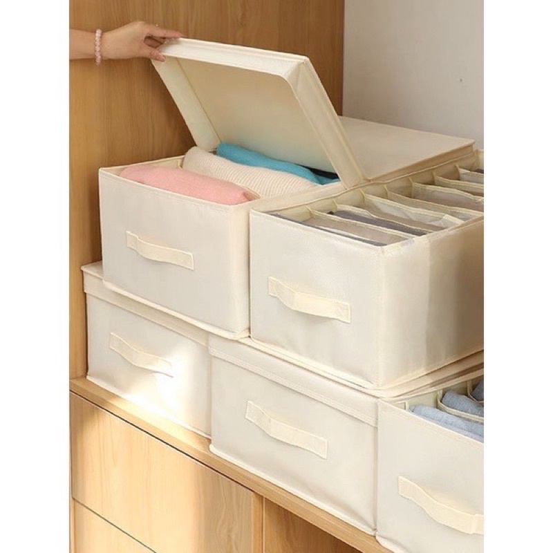 Clothes Box Divided Into 12 Utility Compartments, Canvas Boxes ...