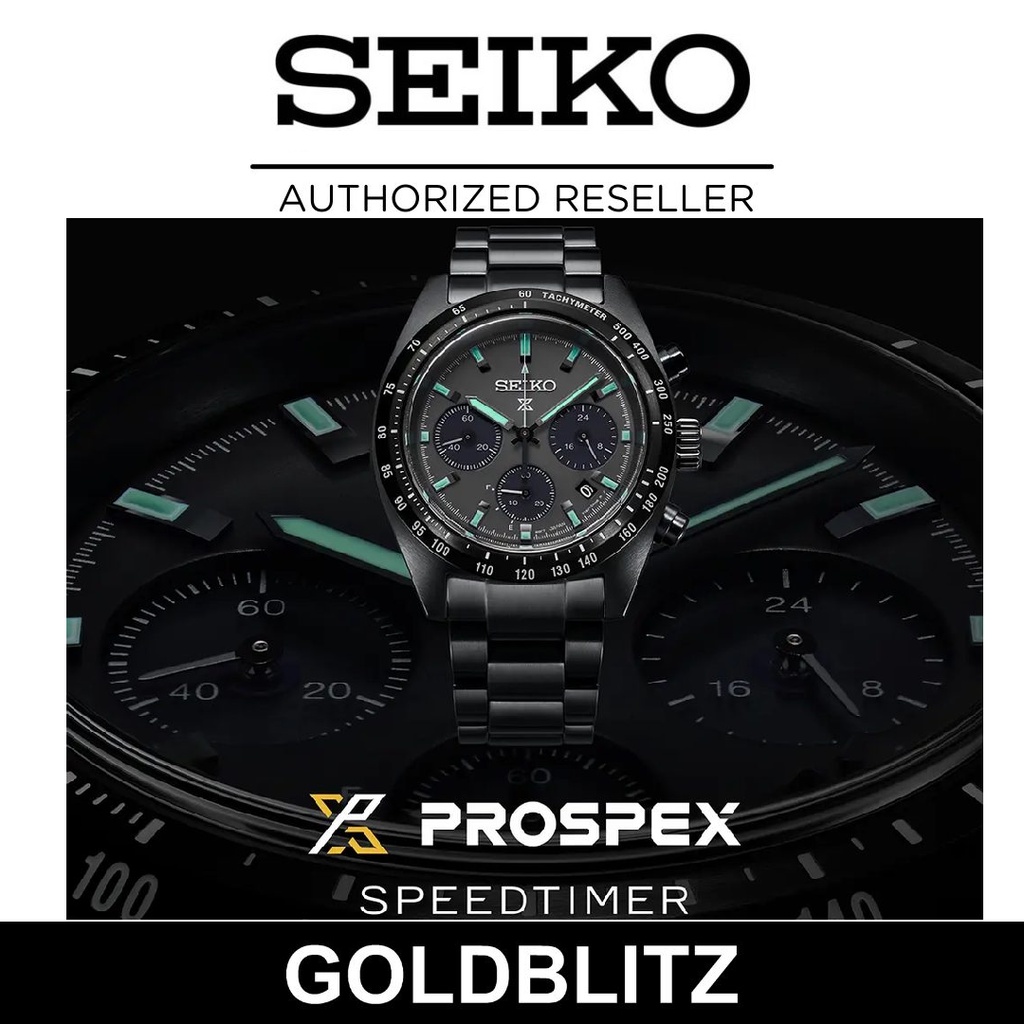 Seiko Prospex SSC917 Black Series Night Speedtimer Solar Chronograph ...