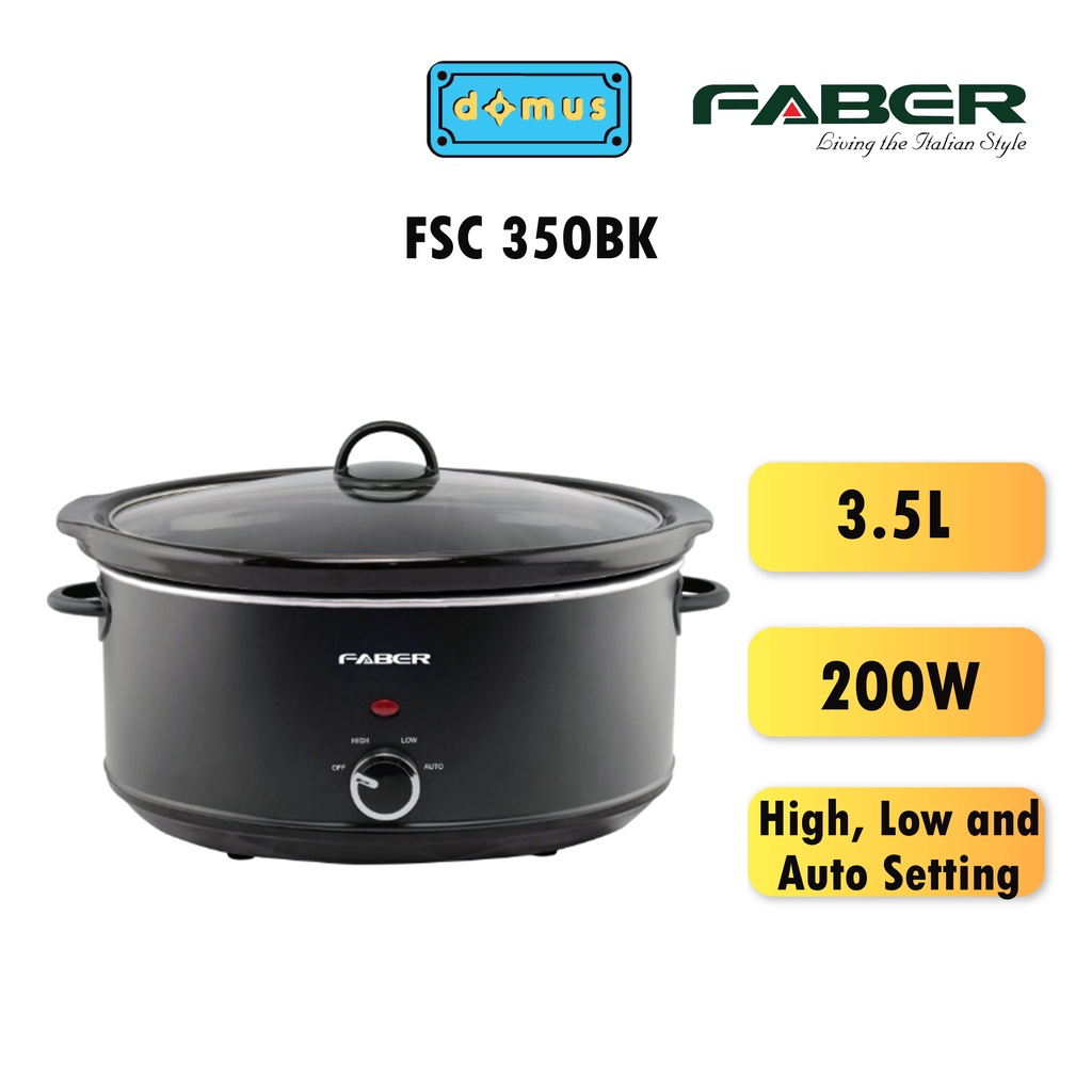 Faber Slow Cooker (3.5L) FSC350BK / FSC 350BK