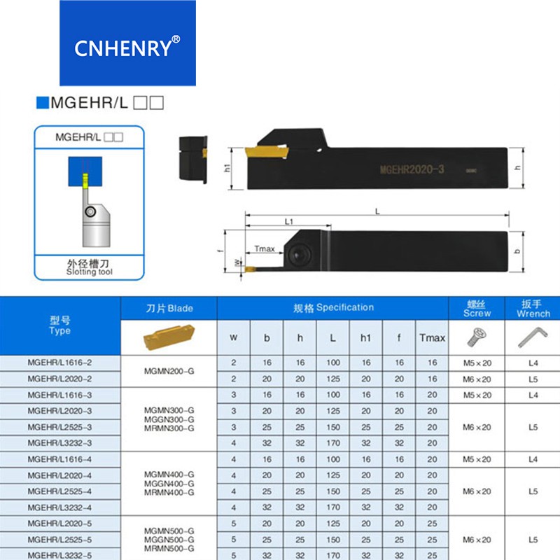 DIY Heavy MGEHR1616-2 MGEHR1616-3 MGEHR2020-2 MGEHR2020-3 External Grooving Tool Holder CNC Lathe Machine Craft - Image 4