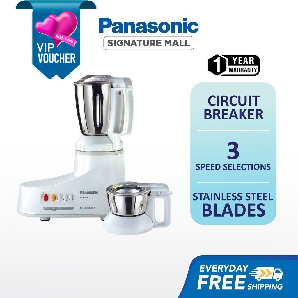 PANASONIC MXAC210 Mixer Grinder 1000W 1.0L MXAC210SWUA 2 Jar 3 Speed