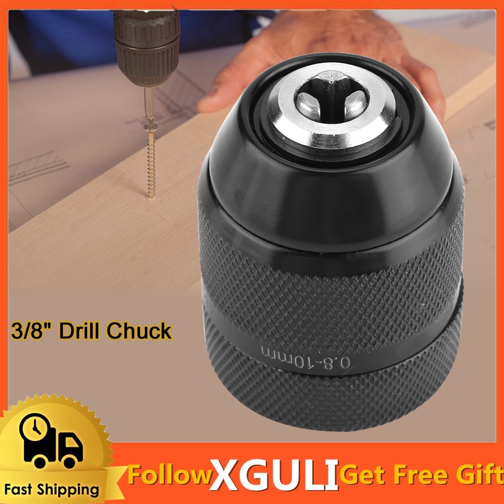 Hardware DIY Hand Type 10mm Keyless Drill Bit Chuck 3/8" x 24 UNF - Image 5