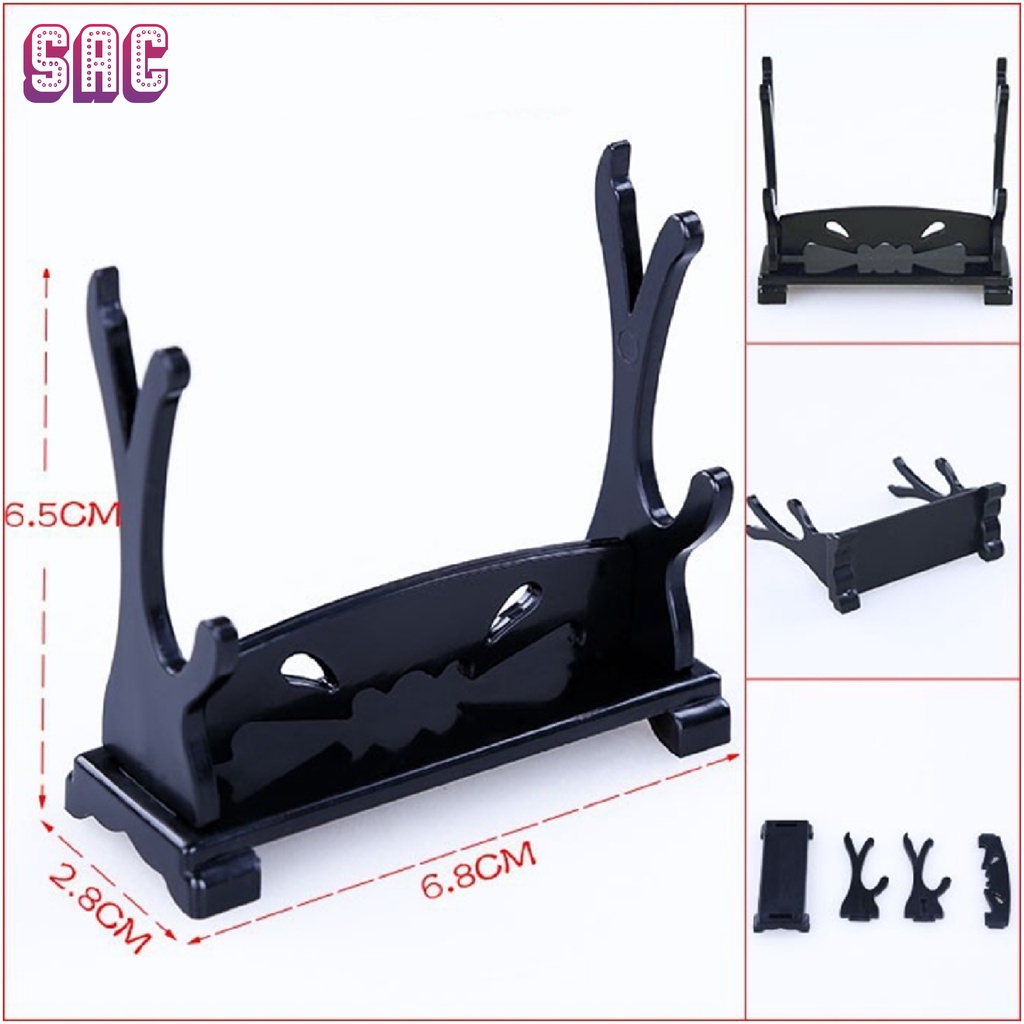 [Ready Stock] Plastic Display Rack/Display Stand For Metal Sword/Toy Weapon/Model Gun Model 兵器武器模型武士刀展示架小架子