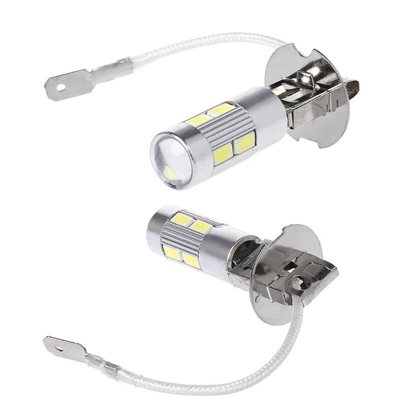 Essential Multi Upgrade Your Car's Lighting 2 H3 LED High Power Bulbs 10SMD 5630 5730 Enhanced Fog Daytime Running Li... - Image 4