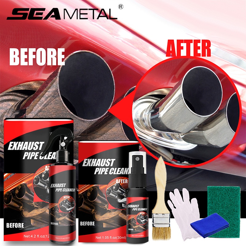 SEAMETAL 30/120ml Car Exhaust Pipe Metal Rust Inhibitor Spray Cleaner