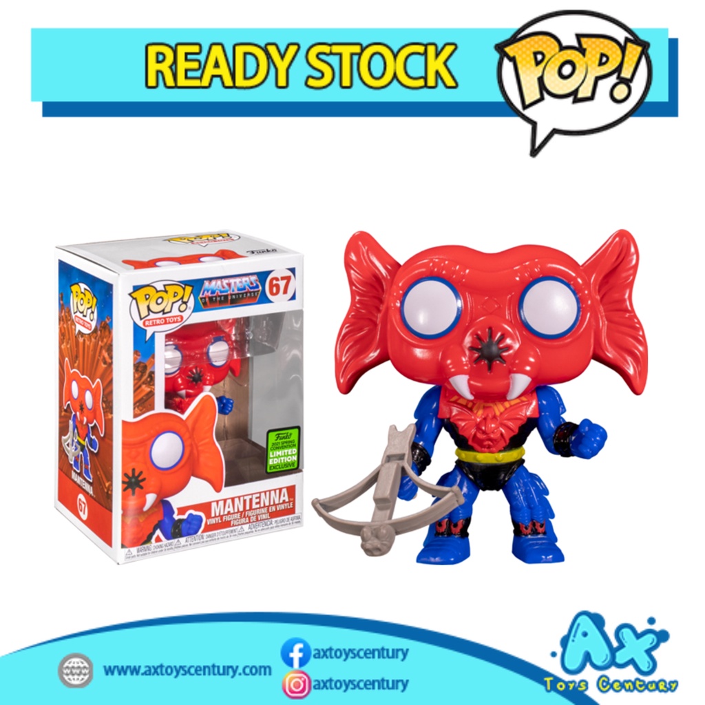 Funko Pop! Masters of the Universe - Mantenna #67 2021 Spring Convention Limited Edition Exclusive 100% Genuine