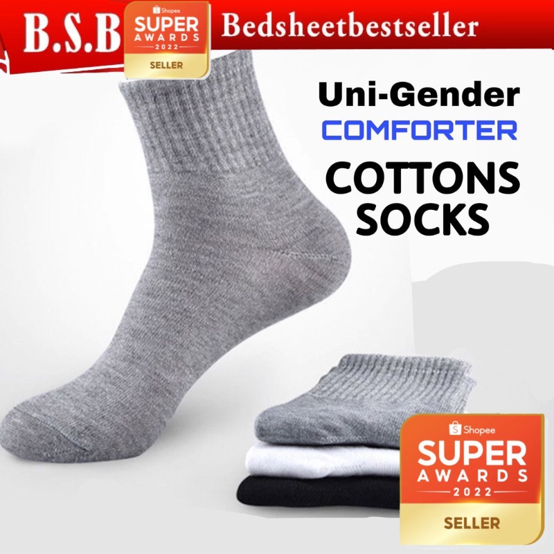 B.S.B Comfortable Long Socks Office Sock Sneakers Shoes Stokin Work Socks School Stokin Sekolah SK LONG