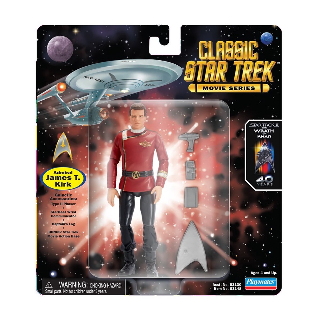 Playmates Star Trek Admiral James T Kirk