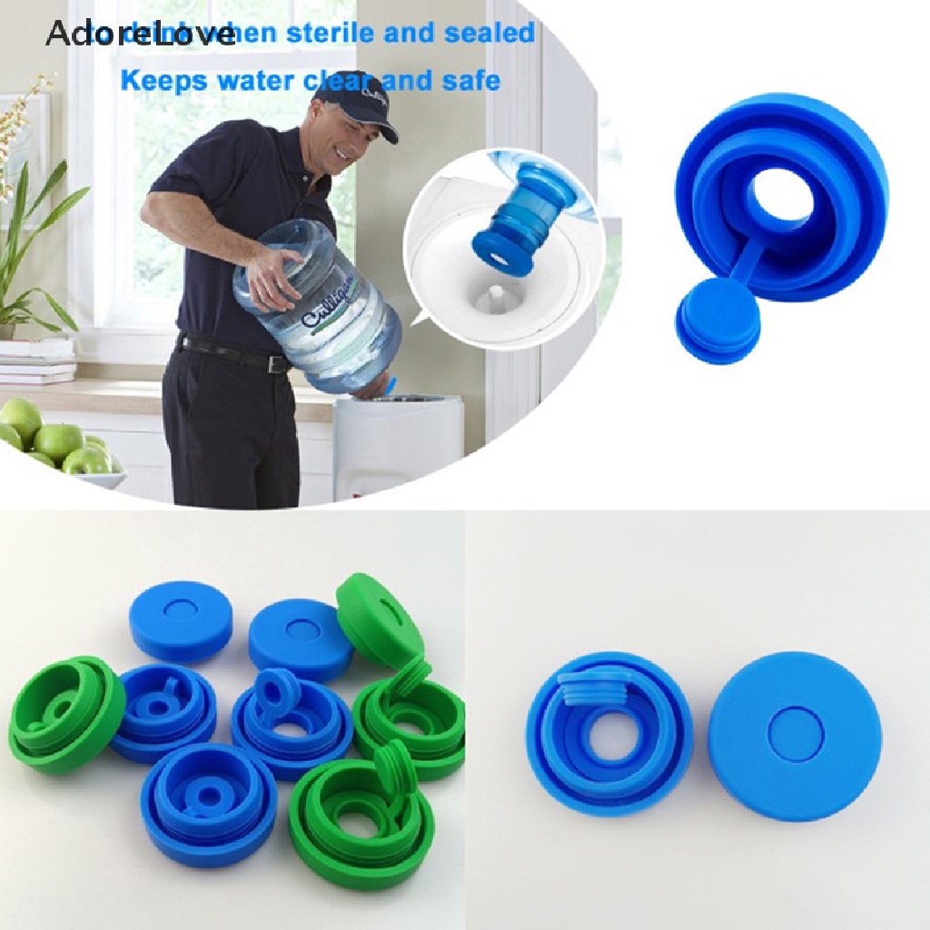 ADL 5 Gallon Reusable Replacement Water Bottle Silicone Safety Cover Tops Bucket Water Bottle Caps Anti Splash Jug Caps LE