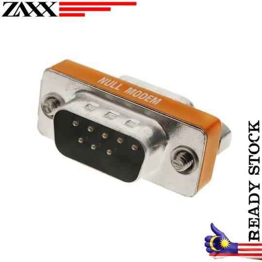 Null-Modem Adapter Serial adapter with DB9 connector