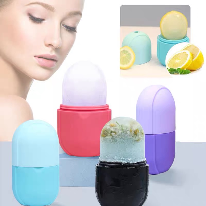 READY!! ROSE Ice Massage Silicone Face Ice Mold Tray Face Contour ...