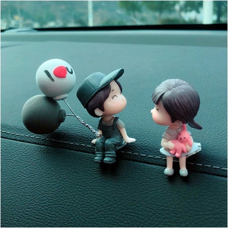 Ready StockCar Accessories Car Accessories Lovely Kiss Couple Dolls Car Accessories Female