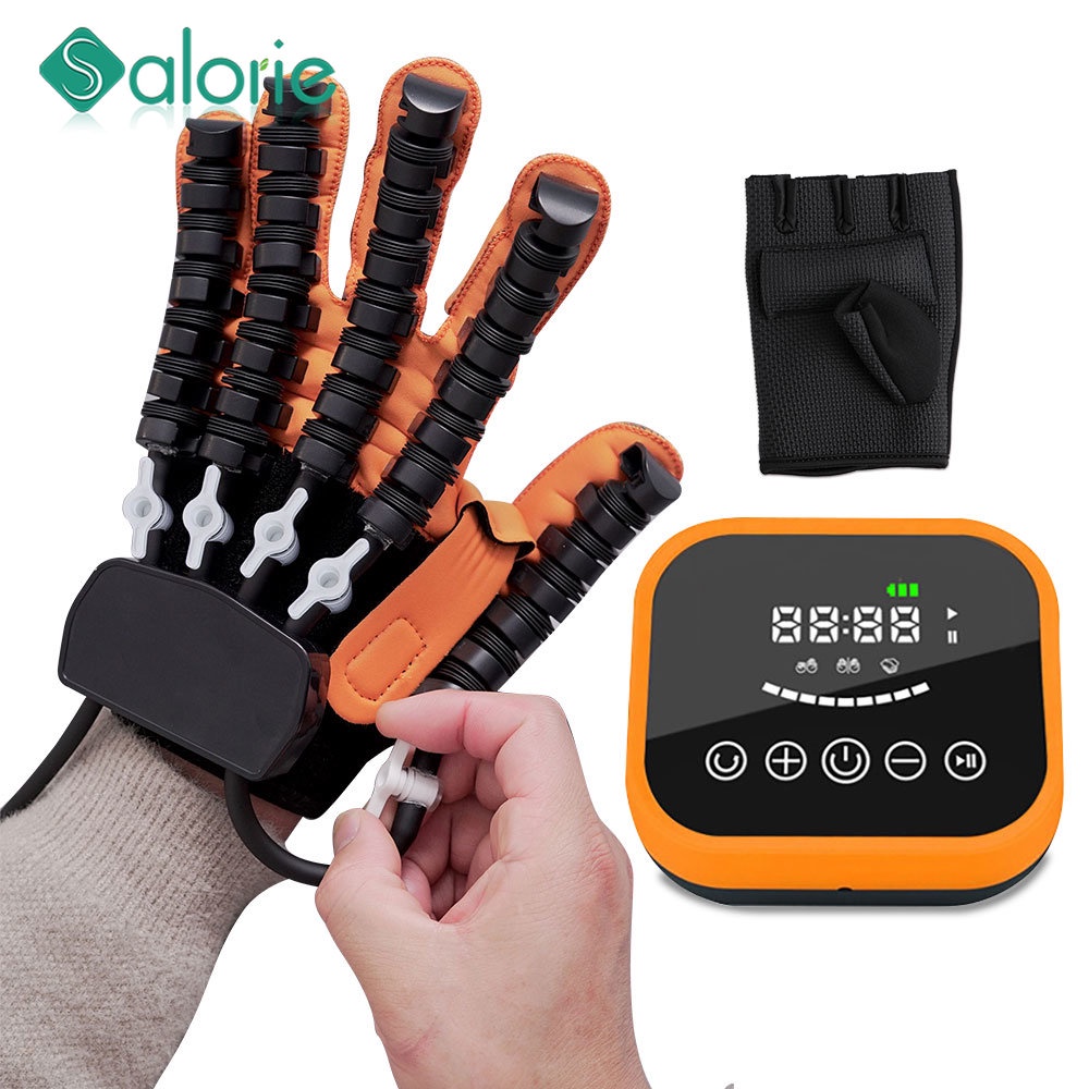 Rehabilitation Robot Gloves for Adults Stroke Version Hemibrain Magnetic Training Equipment Hand Pneumatic Function Mechanical Finger Exerciser Finger Stiffness Training