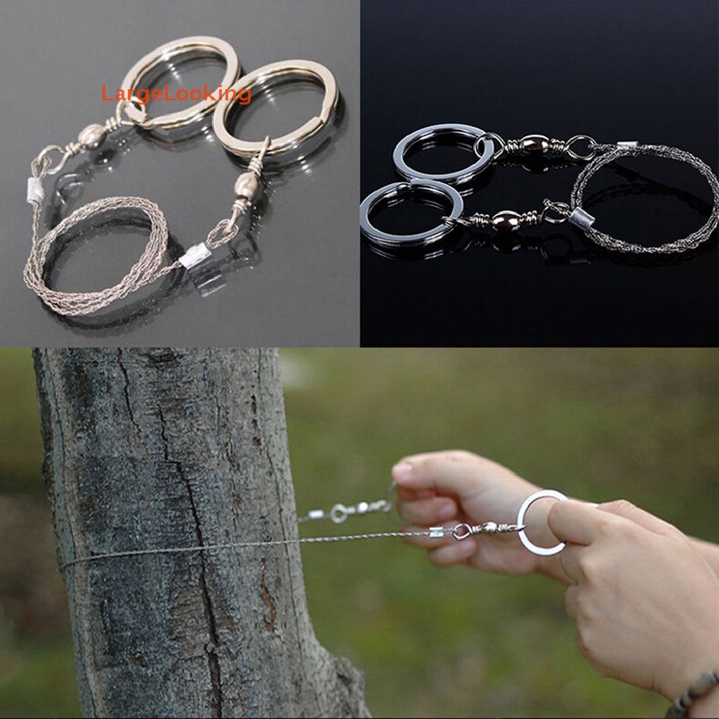 [LargeLooking] Emergency Survival Gear Steel Wire Saw Camping Hiking Hung Climbing Gear New