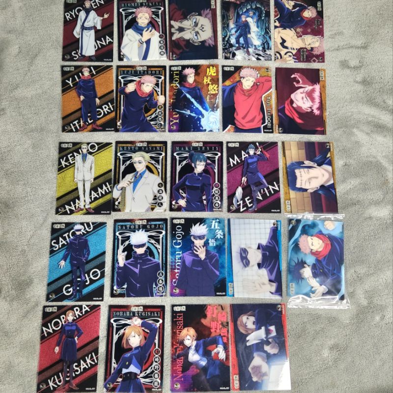 Jujutsu Kaisen - Official Clear Card From Collection Gum Ensky Merchandise/Merch jjk yuji sukuna gojo satoru nobara panda inumaki toge megumi nanami maki photocard