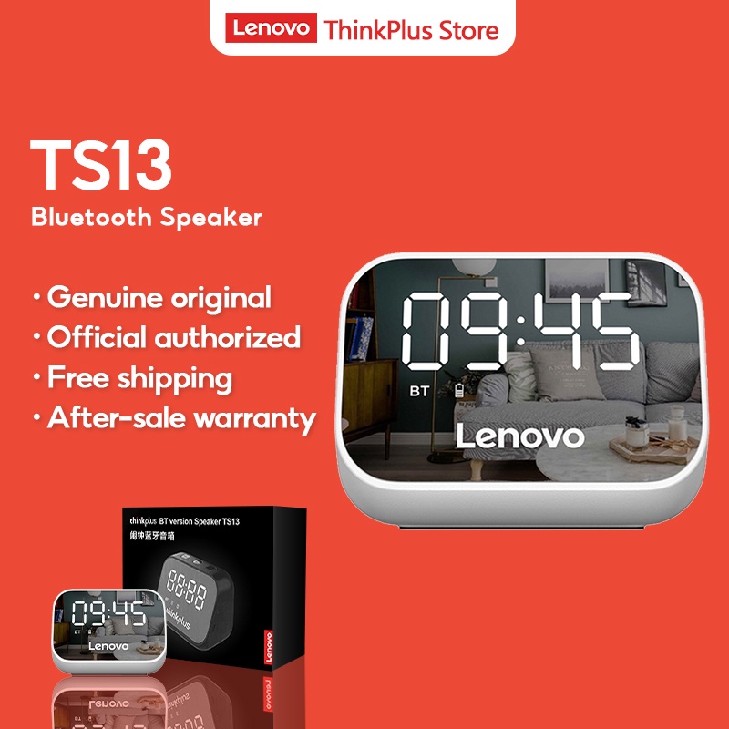 Lenovo TS13 Bluetooth 5.0 Speaker Mirror Alarm Noise Reduction Digital