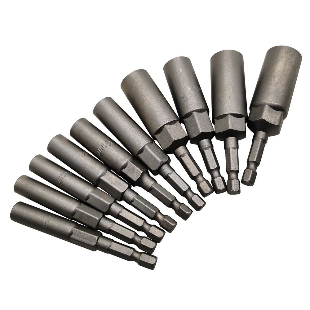 Versatile Reliable Krachtige 10Pcs 80mm Length Electric Power Magnetic Screwdriver Nut Driver Set Impact 1/4" Hex Sha... - Image 3