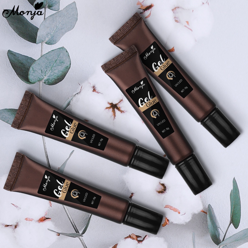 Versatile Multi Monja 15g Nail Art UV Gel Glue Fake Press Tips Extension AdhesiveTransparent Acrylic Fast Drying Salo... - Image 4