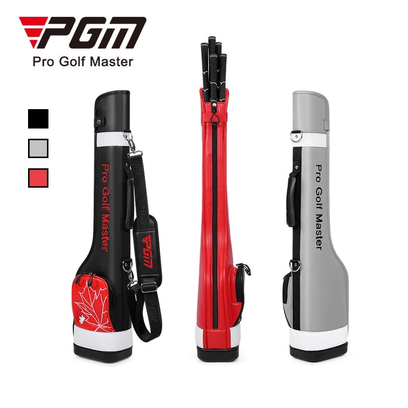 Pgm 1kg Ultra Lightweight Waterproof Golf Sunday Bag Portable Golf Gun Bag Qiab025 Red Grey 9090