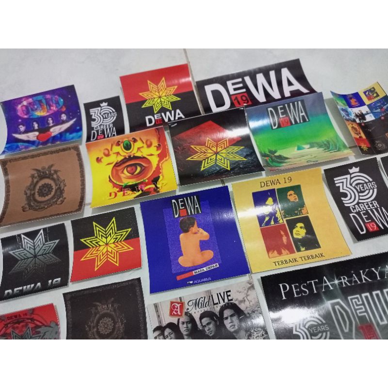 Dewa 19 Sticker Pack Merchandise Vinyl Decals dewa laskar cinta Etc EXTRA BONUS