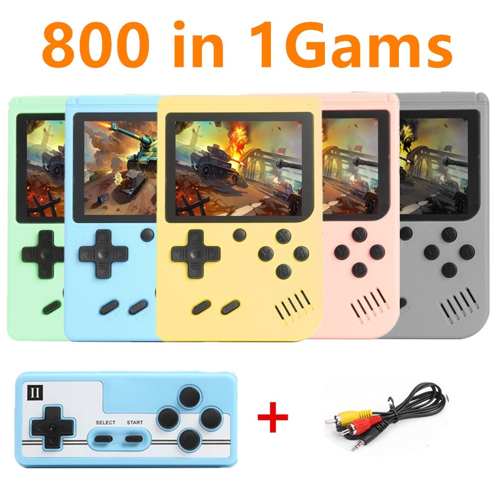 Upgrade Version 800 IN 1 Retro Mini Game Machine Super Mario Handheld Game Console Players with 800 Classical FC Games 3.0 Inch Color LCDD Screen Support for TV Video Output