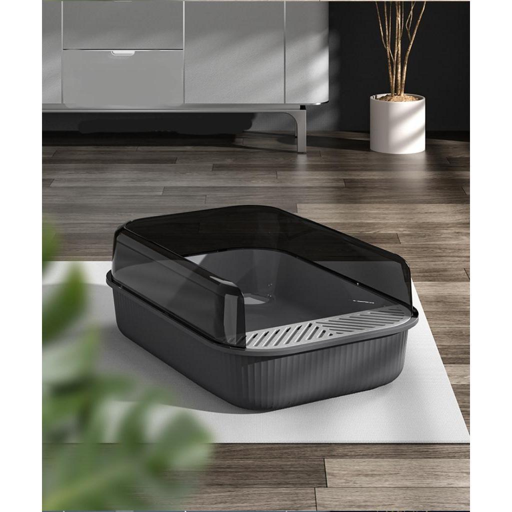 Modern Semi Enclosed Cat Litter Box | Shopee Malaysia