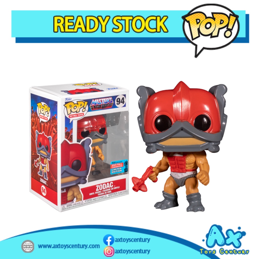 Funko Pop! Masters of the Universe - Zodac #94 (Exclusive) 2021 Fall Convention Limited Edition 100% Genuine
