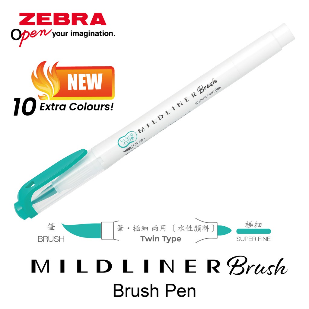 Zebra Mildliner Brush Series Pen [OPTION B]